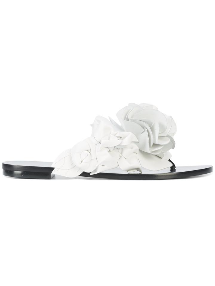 Sophia Webster Floral Embellished Sandals - Black