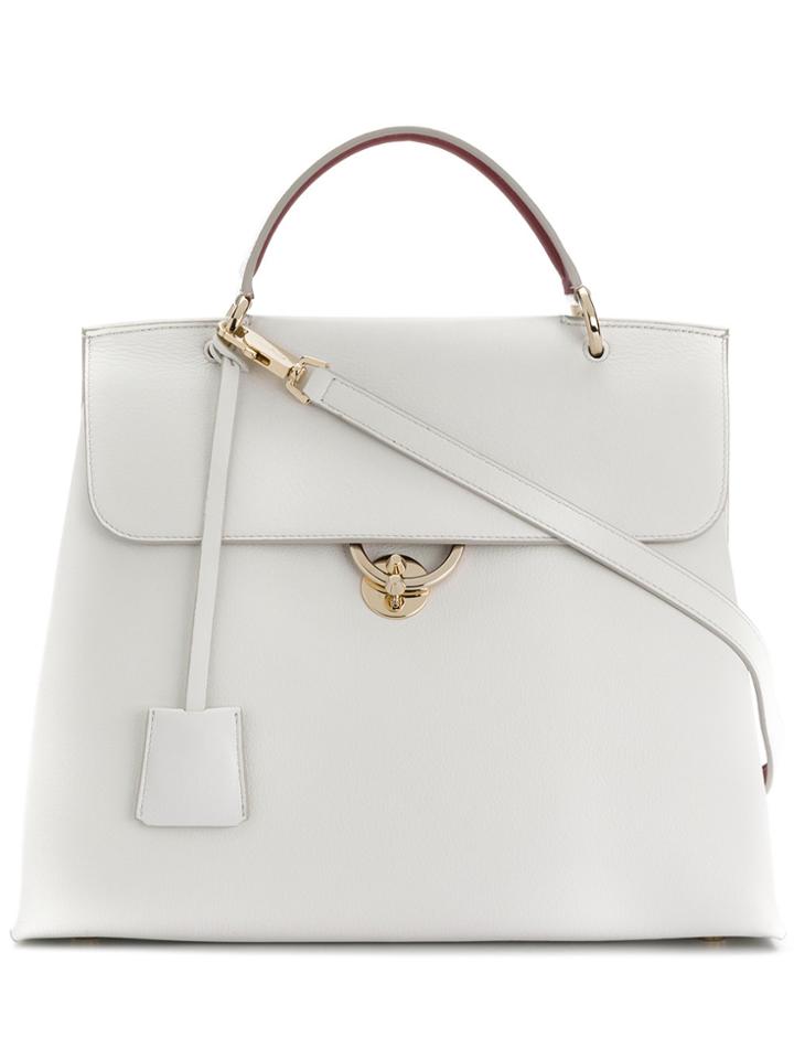 Salvatore Ferragamo Jet Set Tote - White
