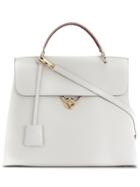 Salvatore Ferragamo Jet Set Tote - White