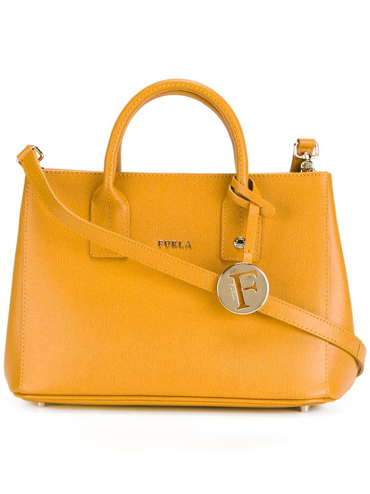 Furla Removable Strap Tote, Women's, Yellow/orange, Leather