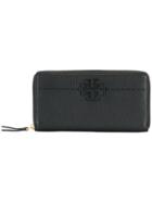 Tory Burch Mcgraw Zip Continental Wallet - Black