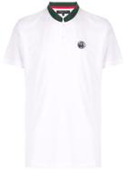 Shanghai Tang Mandarin-collar Pique Polo Shirt - White