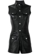 Manokhi Pop Fastened Playsuit - Black