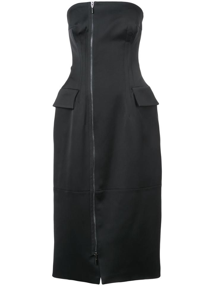 Maticevski Matic Director's Cut Tuxedo Dress - Black