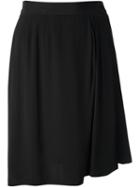 Yves Saint Laurent Vintage 1996 Wrapped Skirt, Women's, Size: 38, Black