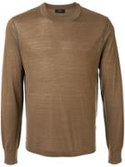 Joseph Slim Fit Knitted Jumper - Brown