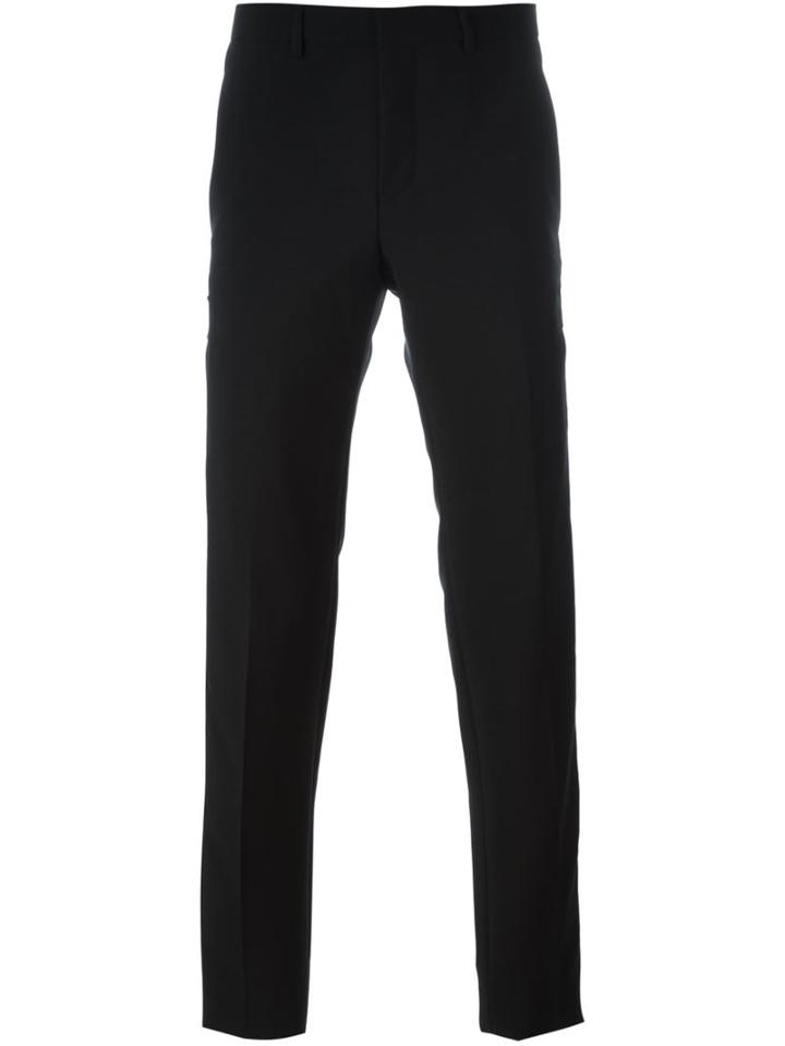 Givenchy Star Detail Tailored Trousers, Men's, Size: 48, Black, Silk/cotton/polyester/wool