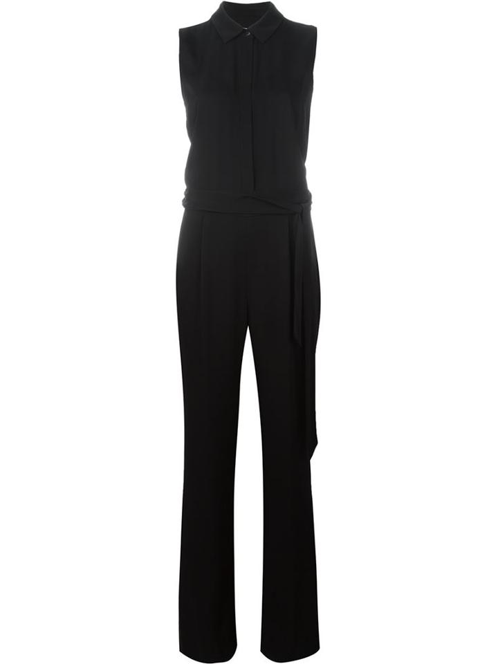 Diane Von Furstenberg 'traci' Jumpsuit, Women's, Size: 6, Black, Silk/spandex/elastane