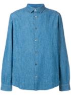 A.p.c. Long Sleeve Denim Shirt - Blue