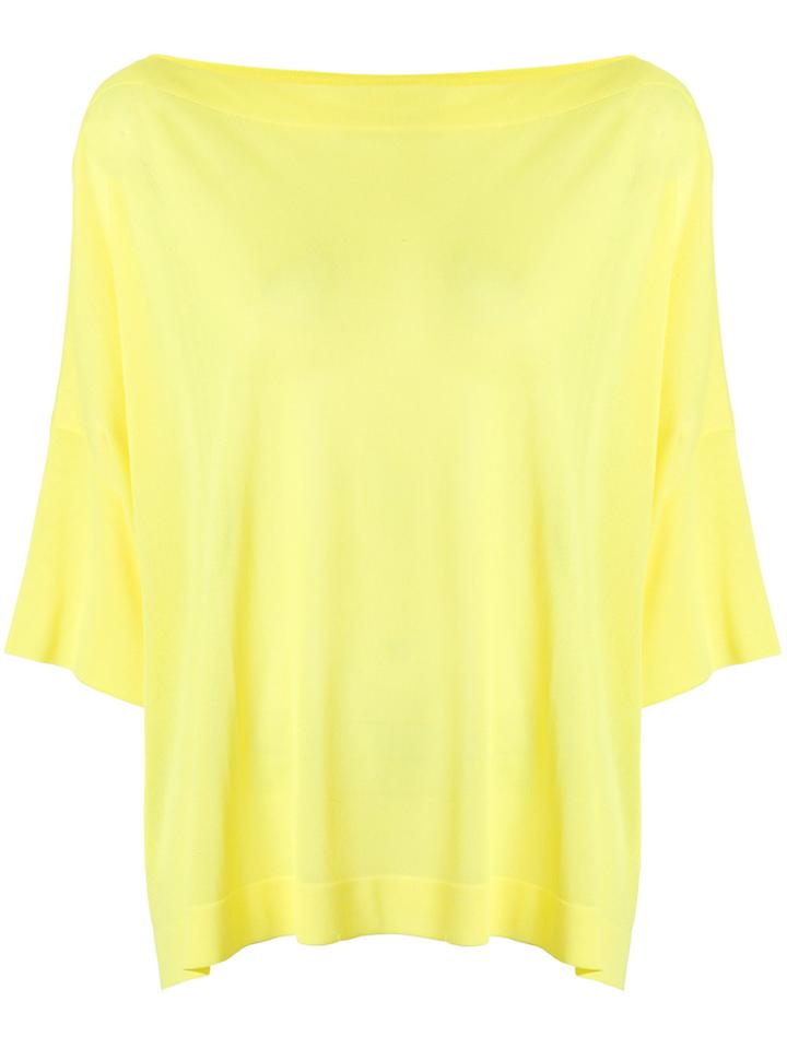 Agnona Loose-fitted Jumper - Yellow & Orange