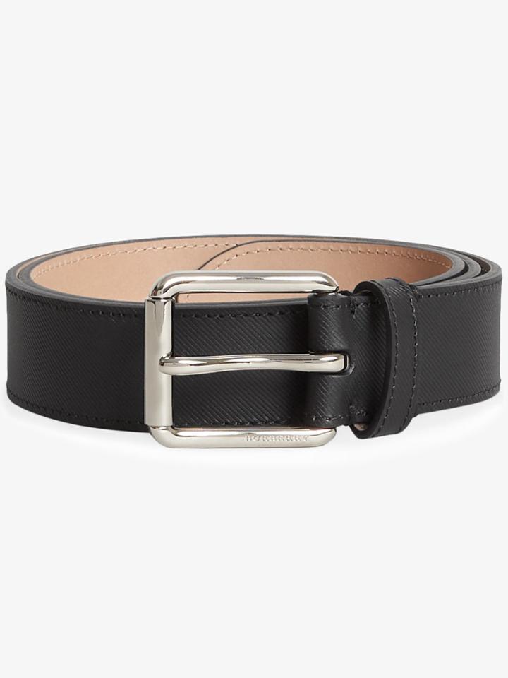 Burberry Trench Leather Belt - Black