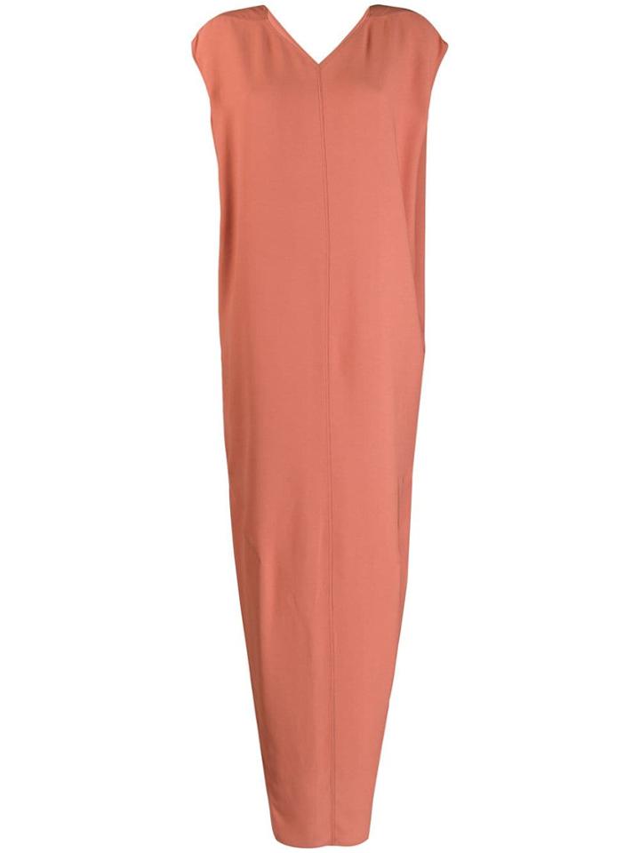 Rick Owens Sleeveless Long Dress - Orange