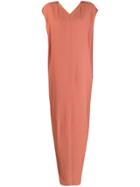 Rick Owens Sleeveless Long Dress - Orange