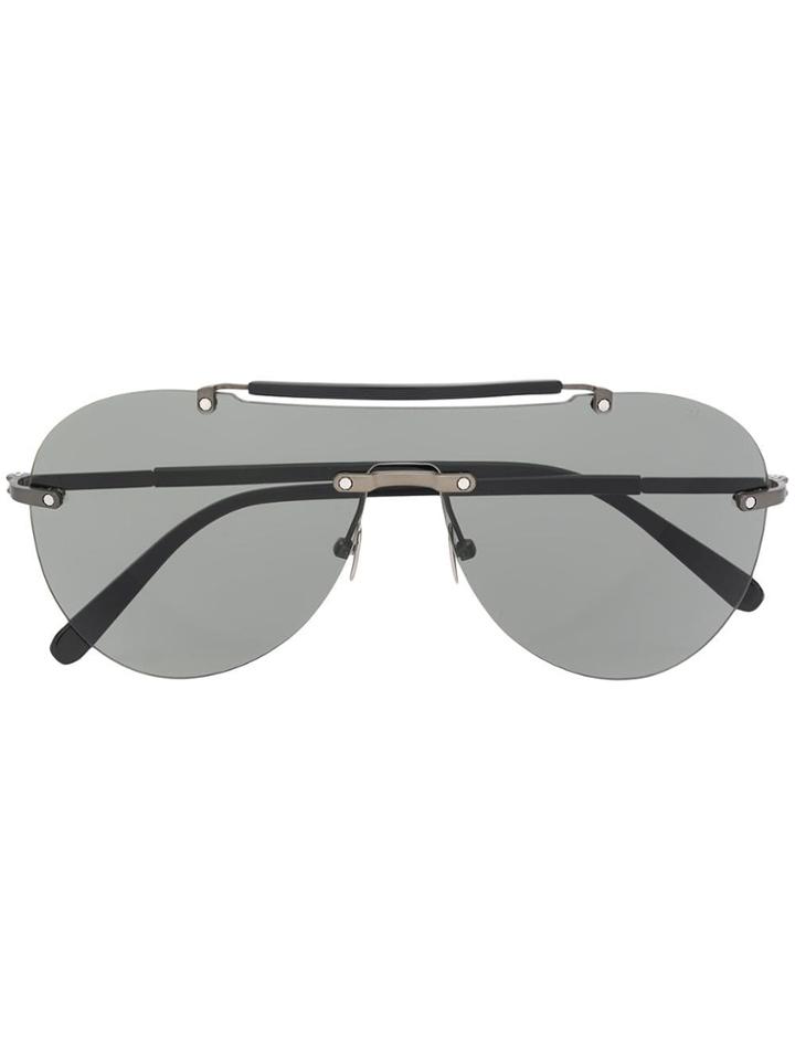 Brioni Frameless Sunglasses - Black