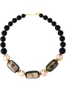 Balenciaga Vintage Beaded Necklace - Black