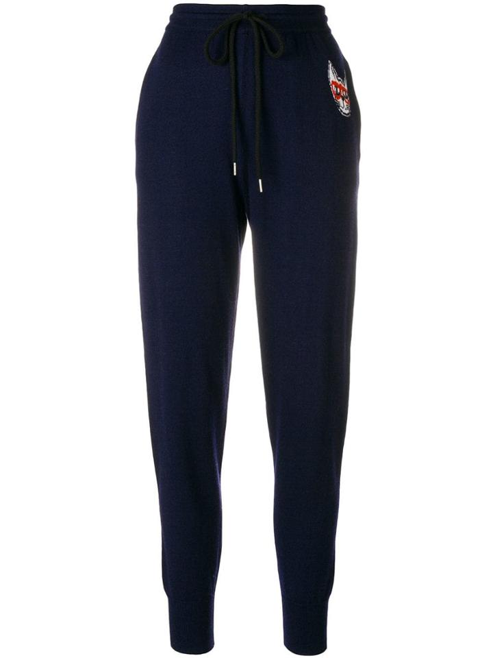 Markus Lupfer Intarsia Cat Track Pants - Blue