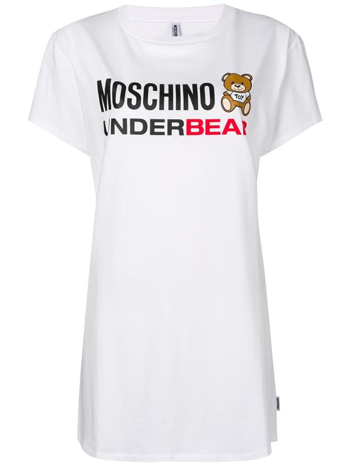 Moschino Underbear Longline T-shirt - White