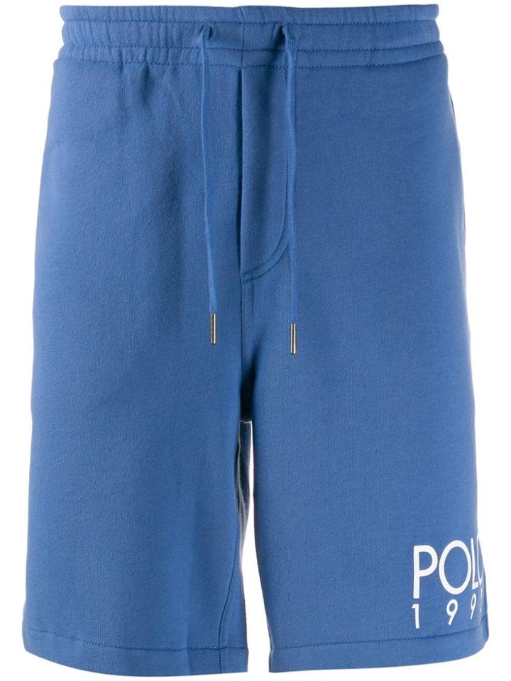 Polo Ralph Lauren Logo Print Track Shorts - Blue