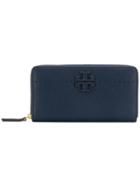 Tory Burch Zip Around Wallet - Blue