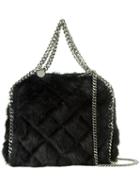 Stella Mccartney Mini 'falabella' Tote, Women's, Black, Modacrylic