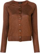 Roberto Collina Long-sleeve Fitted Cardigan - Brown