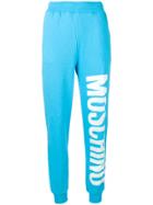 Moschino Logo Print Track Trousers - Blue