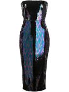 Alex Perry Sequined Mila Midi Dress - Blue