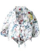 Antonio Marras Floral Print Kimono - White