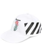 Off-white - Embroidered Cap - Women - Cotton - One Size, Women's, White, Cotton