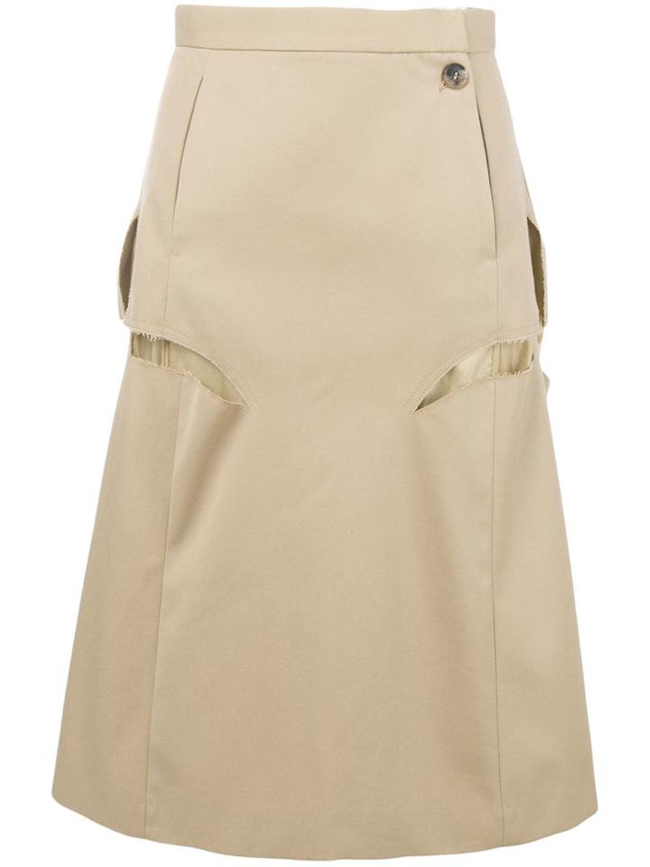 Maison Margiela A-line Midi Skirt - Neutrals