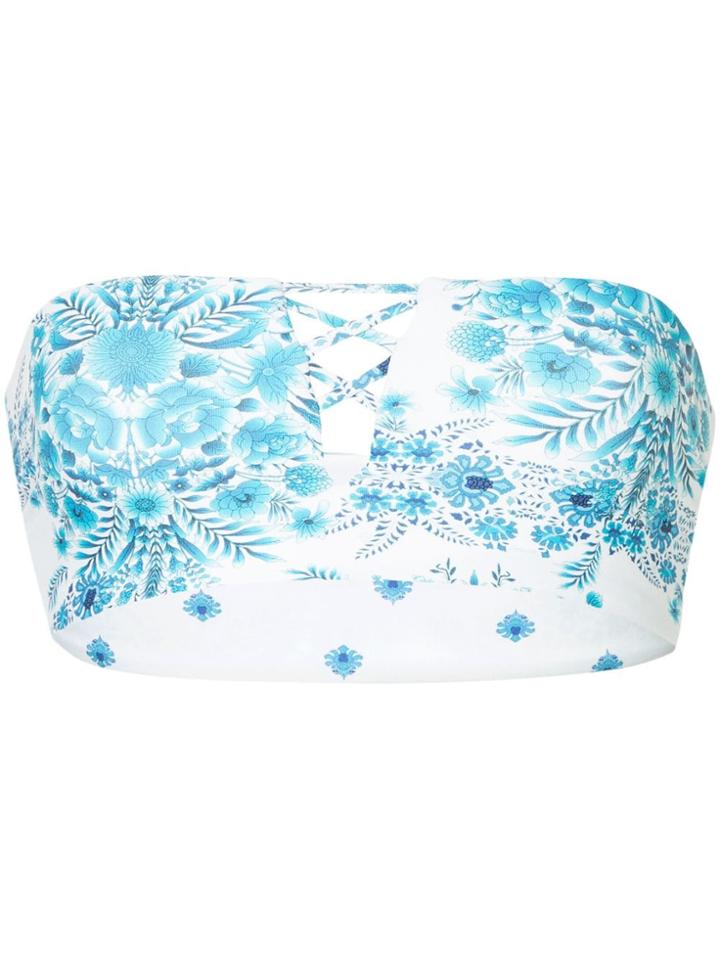 Seafolly Sunflower Tube Bikini Top - White
