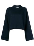 Jw Anderson Navy Shoulder Cable Detail Jumper - Blue