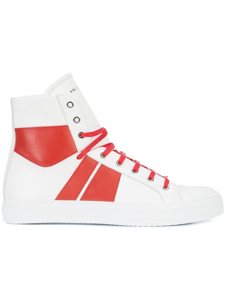 Amiri Contrast Panel Sneakers - White