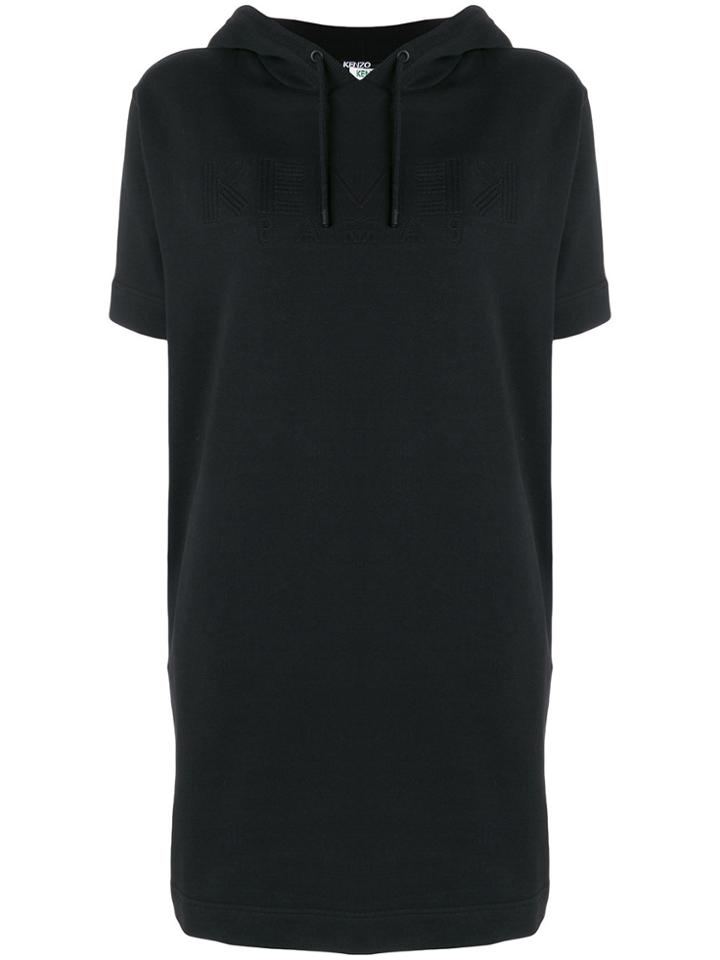Kenzo Logo Hoodie Dress - Black