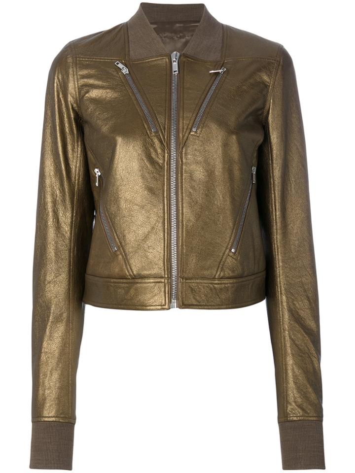 Rick Owens Metallic Bomber Jacket