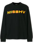 Misbhv Logo Printed Sweatshirt - Black
