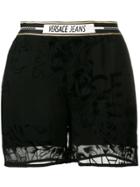Versace Jeans Patterned Shorts - Black
