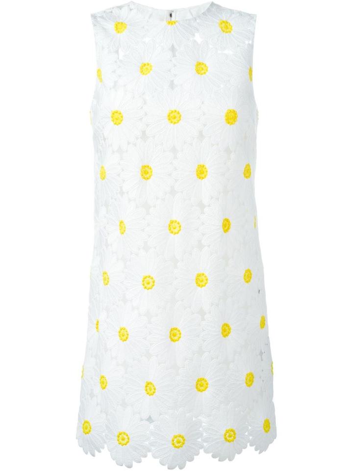Dolce & Gabbana Daisy Embroidered Shift Dress