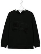 Burberry Kids Knight Logo Embossed Sweatshirt, Boy's, Size: 14 Yrs, Black