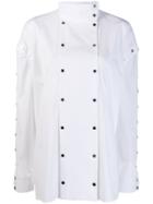 Christopher Kane Snap Cotton Shirt - White