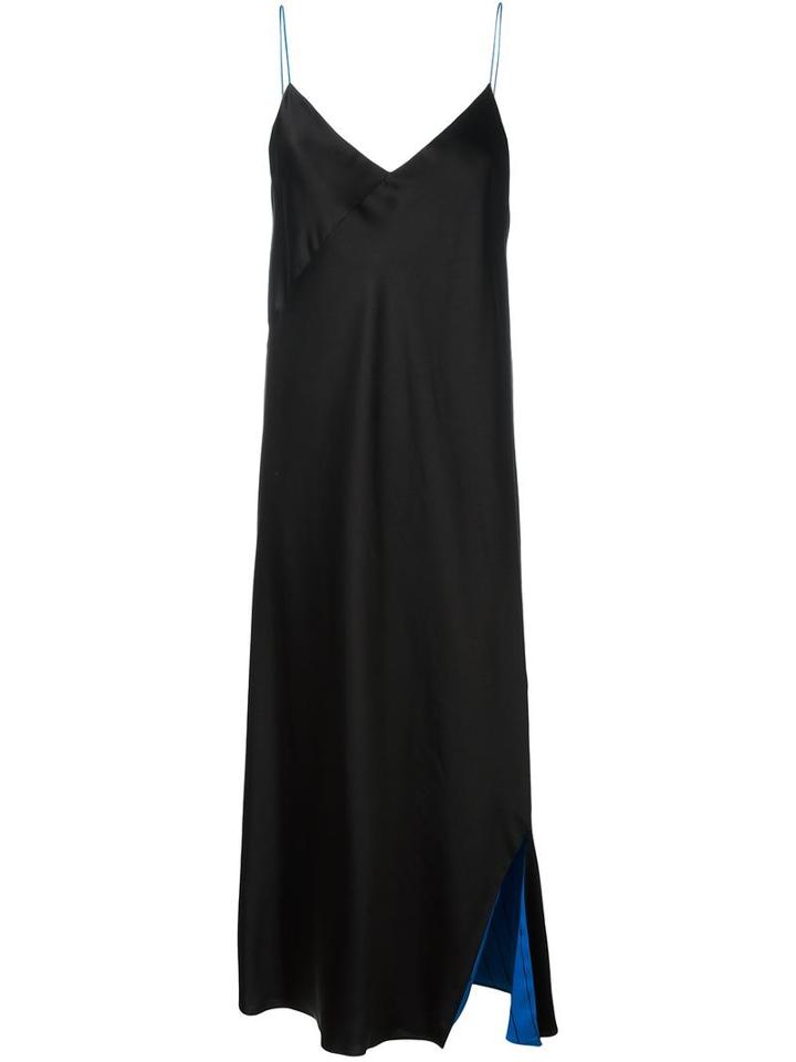 Dkny Reversible Slip Dress, Women's, Size: Medium, Black, Rayon/polyester/triacetate