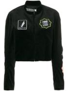 Hyein Seo Embroidered Cropped Jacket - Black