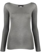 Fabiana Filippi Ribbed Sleeves Jumper - Grey