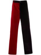 Aries Two-tone Wide Chinos - Red