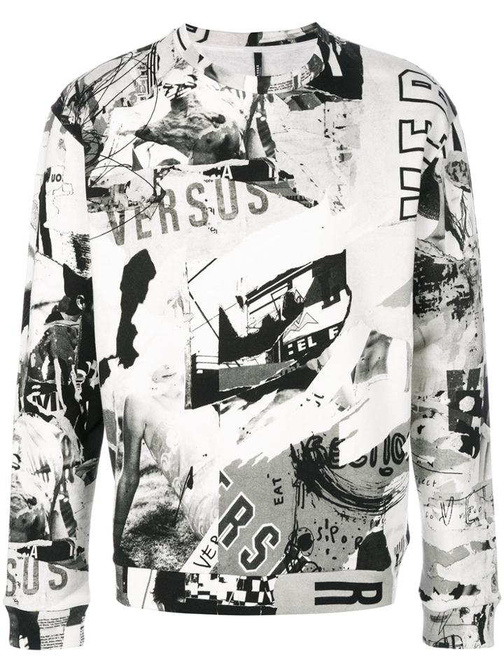 Versus Graphic Logo Sweatshirt - Grey