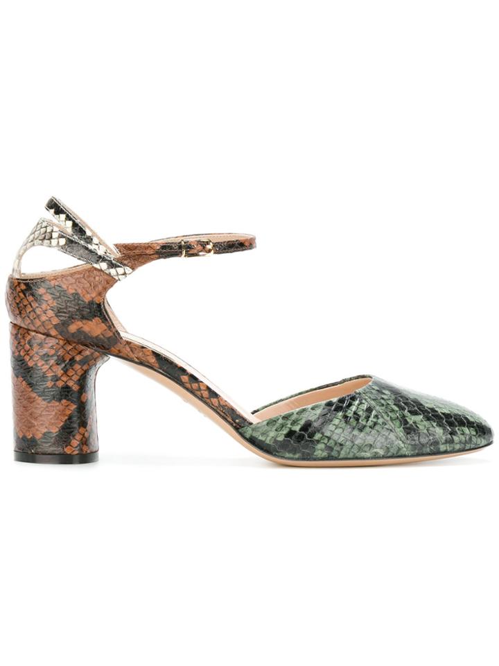 Casadei Snakeskin Block-heel Pumps - Multicolour