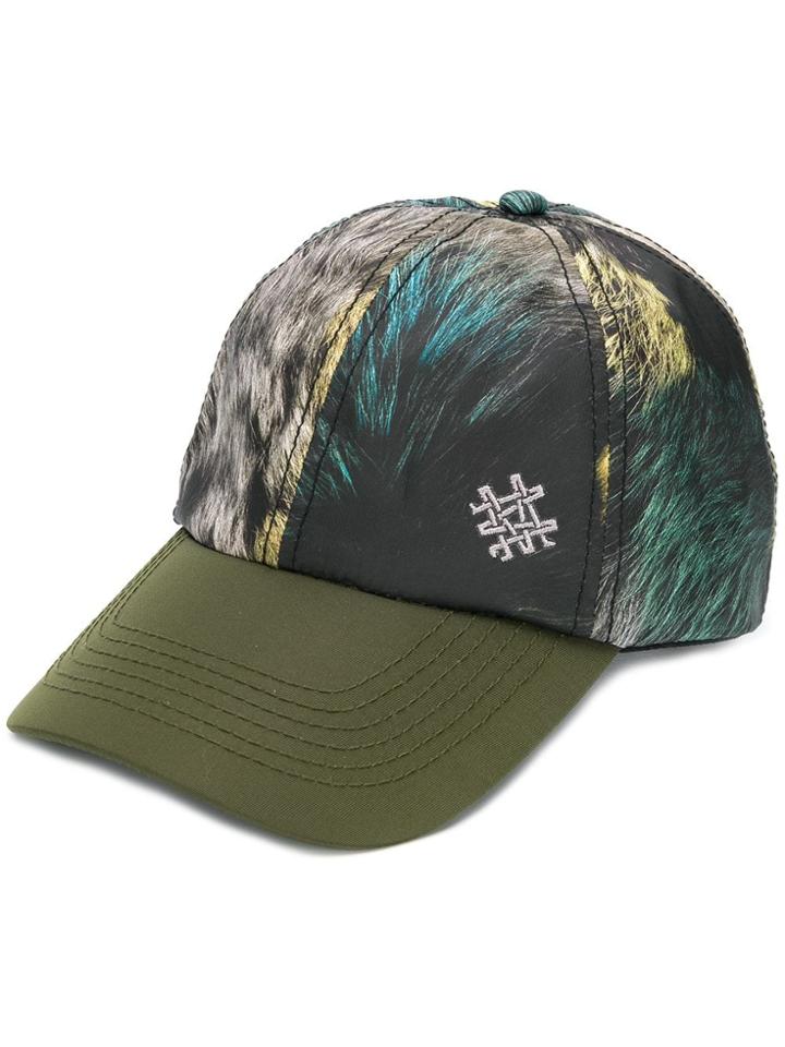 Mr & Mrs Italy Fur Print Baseball Cap - Green