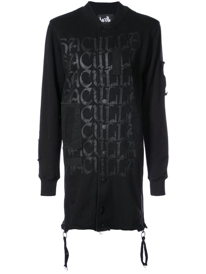 Haculla Shocked 2 Death Extended Bomber Jacket - Black