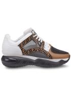 Fendi Chunky Monogram Runner Sneakers - Brown