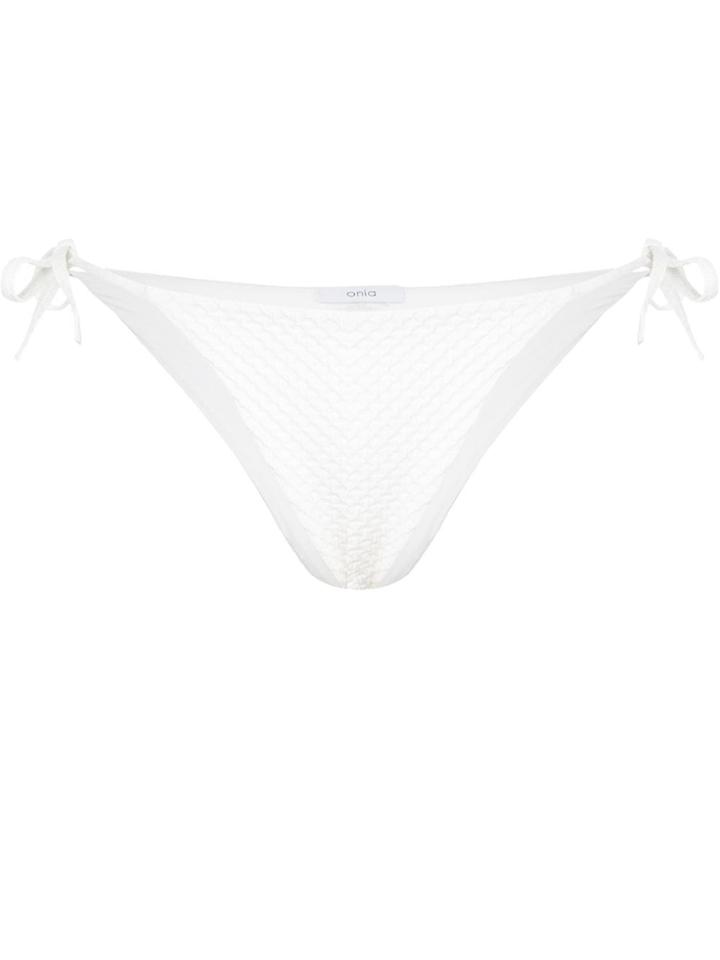 Onia Kate Geo Texture Bottom - White